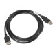 Lanberg extension cable USB 2.0 AM-AF 1.8m black CA-USBE-10CC-0018-BK