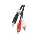 Lanberg stereo cable Mini Jack(M)-2x Chinch(M) 5m CA-MJRC-10CC-0050-BK Lanberg stereo cable Mini Jack(M)-2x Chinch(M) 5m CA-MJRC-10CC-0050-BK