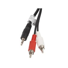 Lanberg stereo cable Mini Jack(M)-2x Chinch(M) 5m CA-MJRC-10CC-0050-BK