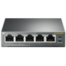 TP-LINK Switch 5x1000Mbps asztali fémházas (4 port PoE 802.3 af 58 watt) TL-SG1005P