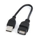 Gembird USB 2.0 A- A-csatlakozó kábel, 0.15m, fekete CCP-USB2-AMAF-0.15M