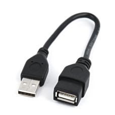 Gembird USB 2.0 A- A-csatlakozó kábel, 0.15m, fekete CCP-USB2-AMAF-0.15M Gembird USB 2.0 A- A-csatlakozó kábel, 0.15m, fekete CCP-USB2-AMAF-0.15M