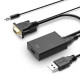 Gembird adapter VGA(M) - HDMI(F), black A-VGA-HDMI-01 Gembird adapter VGA(M) - HDMI(F), black A-VGA-HDMI-01
