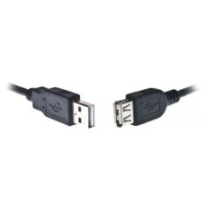 Gembird USB 2.0 A- A csatlakozó kábel, 75cm fekete CC-USB2-AMAF-75CM/300-BK