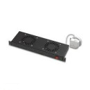 Legrand ventilátor egység, 19", 1U, 2 ponton rögzíthető, 150mm, 2 ventilátoros + termosztát, fekete Legrand ventilátor egység, 19", 1U, 2 ponton rögzíthető, 150mm, 2 ventilátoros + termosztát, fekete