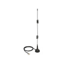 Delock LTE Antenna TS-9 Plug 2 - 3 dBi omnidirectional magnetical base fixed black 12480