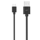 Silicon Power kábel, microUSB - USB, Boost Link LK30, 1M, 2.4A, fekete SP1M0ASYLK10AB1K Silicon Power kábel, microUSB - USB, Boost Link LK30, 1M, 2.4A, fekete SP1M0ASYLK10AB1K