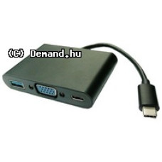 USB 3.1 C-VGA+USB3.0+USB3.1 C adapter 12.99.3201