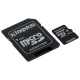 Kingston 256GB microSDXC Canvas Select 80R CL10 UHS-I Card + SD Adapter SDCS/256GB