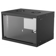 Manhattan Rackszekr&eacute;ny - 19" fali kivitel (6U, 353 (h) x 540 (w) x 400 (d) mm, IP20, Flatpack, Feket