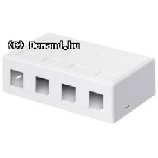 RJ 45 Keystone x4 Falidoboz Goobay 79376