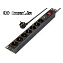 Szekr. x 220V Elosztó 7-es kapcsolóval 19' túlfeszvédett RET2211