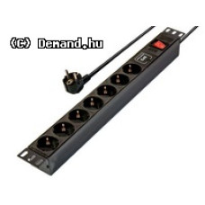 Szekr. x 220V Elosztó 7-es kapcsolóval 19' túlfeszvédett RET2211 Szekr. x 220V Elosztó 7-es kapcsolóval 19' túlfeszvédett RET2211