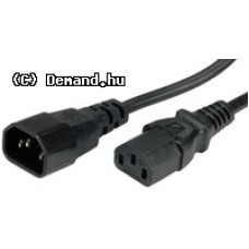 Kab H&aacute;lozati 220V Monitor PC-Monitor 0,5m C13-C14 19.99.1505