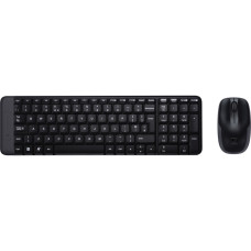 LOGITECH MK220 wireless billentyűzet + optikai eg&eacute;r Black Cordless.Black.USB.HUN