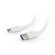 Gembird USB 3.0 AM to Type-C cable (AM/CM), 0.1m, white CCP-USB3-AMCM-W-0.1M Gembird USB 3.0 AM to Type-C cable (AM/CM), 0.1m, white CCP-USB3-AMCM-W-0.1M