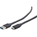 Gembird USB 3.0 AM to Type-C cable (AM/CM), 0.5m, black CCP-USB3-AMCM-0.5M Gembird USB 3.0 AM to Type-C cable (AM/CM), 0.5m, black CCP-USB3-AMCM-0.5M