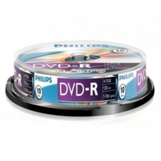 Philips DVD-R 4,7Gb 16x Hengeres 10db/csomag (10-es c&iacute;mke)