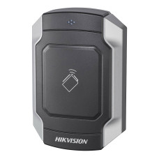 Hikvision DS-K1104M RFID kártyaolvasó, Mifare (13,56MHz), RS-485/WG26/WG34, IP65, IK10, 12VDC Hikvision DS-K1104M RFID kártyaolvasó, Mifare (13,56MHz), RS-485/WG26/WG34, IP65, IK10, 12VDC