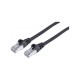 Manhattan Kábel - SFTP Patch (RJ45 to RJ45, Cat7 600Mhz, LSOH, 100% réz, 1m, Fekete)