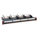 Legrand LCS3 patch panel 24xRJ45 (6xRJ45 modulok) Cat6A, STP, 1U, gyorscsatlakozók