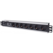 Manhattan elosztó - 19" 1.5U Rackmount elosztó, 7 aljzat, 3m, túlfeszültség védelem, PDU Manhattan elosztó - 19" 1.5U Rackmount elosztó, 7 aljzat, 3m, túlfeszültség védelem, PDU