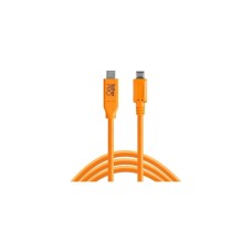 TetherPro USB-C to 2.0 Micro-B 5-Pin,  (4.6m) ORG