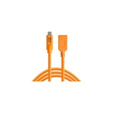 TetherPro USB-C to USB Female Adapter (extender),  (4.6m) ORG