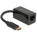 Delock Adapter SuperSpeed USB (USB 3.1 Gen 1) USB Type-C™ csatlakozódugóval  Gigabit LAN 10/100/100 65904