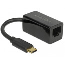 Delock Adapter SuperSpeed USB (USB 3.1 Gen 1) USB Type-C™ csatlakozódugóval Gigabit LAN 10/100/100 65904 Delock Adapter SuperSpeed USB (USB 3.1 Gen 1) USB Type-C™ csatlakozódugóval Gigabit LAN 10/100/100 65904