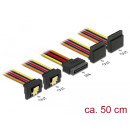 Delock kábel SATA 15 tűs tápkábel beépíthető funkcióval 2 x SATA 15 tűs csatlakozóaljzat 30 cm 60159