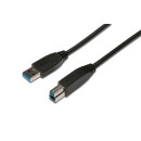 ASSMANN AK-300115-018-S USB 3.0 kábel, type A - B M/M, 1.8m, USB 3.0 conform, UL, fekete AK-300115- ASSMANN AK-300115-018-S USB 3.0 kábel, type A - B M/M, 1.8m, USB 3.0 conform, UL, fekete AK-300115-