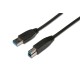 ASSMANN AK-300115-018-S USB 3.0 kábel, type A - B M/M, 1.8m, USB 3.0 conform, UL, fekete AK-300115- ASSMANN AK-300115-018-S USB 3.0 kábel, type A - B M/M, 1.8m, USB 3.0 conform, UL, fekete AK-300115-
