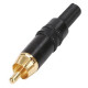 Neutrik NYS373 RCA plug goldplated black Neutrik NYS373 RCA plug goldplated black