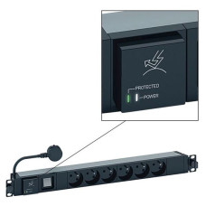 Legrand eloszt&oacute; (PDU) 19", 1U 6 aljzat 3 m&eacute;ter /646831/