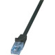 LOGILINK - Patch Cable Cat.6A 10GE Home U/UTP EconLine black 2,00m CP3053U