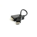 Gembird Displayport v1.2 male to DVI (24+5) female adapter, black A-DPM-DVIF-03