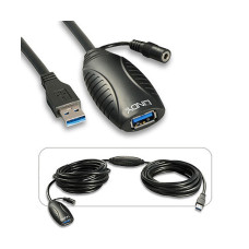 LINDY K&aacute;bel USB 3.0 akt&iacute;v hosszabb&iacute;t&oacute; 10m