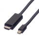 VALUE Mini DisplayPort kábel, Mini DP-UHDTV, M/M, fekete, 3.0 m VALUE Mini DisplayPort kábel, Mini DP-UHDTV, M/M, fekete, 3.0 m