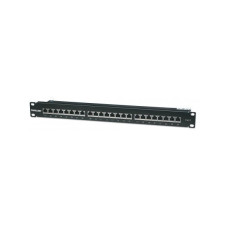 Manhattan Patch panel - CAT6 FTP árnyékolt patch panel, 24 portos, 1U, Fekete Manhattan Patch panel - CAT6 FTP árnyékolt patch panel, 24 portos, 1U, Fekete