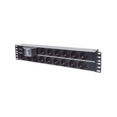 Manhattan elosztó - 19" 2U Rackmount elosztó, 15 aljzat, 3m, túlfeszültség védelem, PDU Manhattan elosztó - 19" 2U Rackmount elosztó, 15 aljzat, 3m, túlfeszültség védelem, PDU