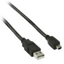 Valueline USB 2.0 USB A dugasz – USB mini 5 érintkezős dugasz kábel, 5,00 m