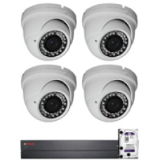 4 vari. dome kamer&aacute;s HDCVI CP PLUS rendszer