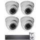 4 vari. dome kamerás HDCVI CP PLUS rendszer