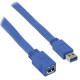 Valueline USB 3.0 USB A dugasz – USB A aljzat lapos hosszabbítókábel, 1,00 m