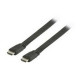 Valueline Valueline nagysebességű HDMI™ laposkábel Ethernet átvitellel, HDMI™ csatlakozó - HDMI™ csatlakozó, 2,00 m, fekete