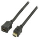 Valueline Valueline nagysebességű HDMI™ kábel Ethernetes hosszabbítókábellel, HDMI™ csatlakozó - HDMI™ bemenet, 1,00 m, fekete