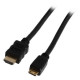 Valueline Valueline nagysebességű HDMI™ kábel Ethernet átvitellel, HDMI™ csatlakozó - HDMI™ mini csatlakozó, 2,00 m, fekete