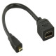 Valueline Valueline nagysebességű HDMI™ kábel Ethernet átvitellel, HDMI™ micro - HDMI™ bemeneti csatlakozó, 0,20 m, fekete