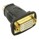 Valueline Valueline HDMI™ - DVI adapter, HDMI™ csatlakozó - DVI aljzat, fekete Valueline Valueline HDMI™ - DVI adapter, HDMI™ csatlakozó - DVI aljzat, fekete